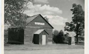 Black and white photo of the Oro African Church 